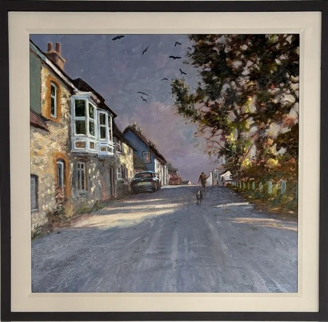 Puncknowle — framed oil painting by John Boyd