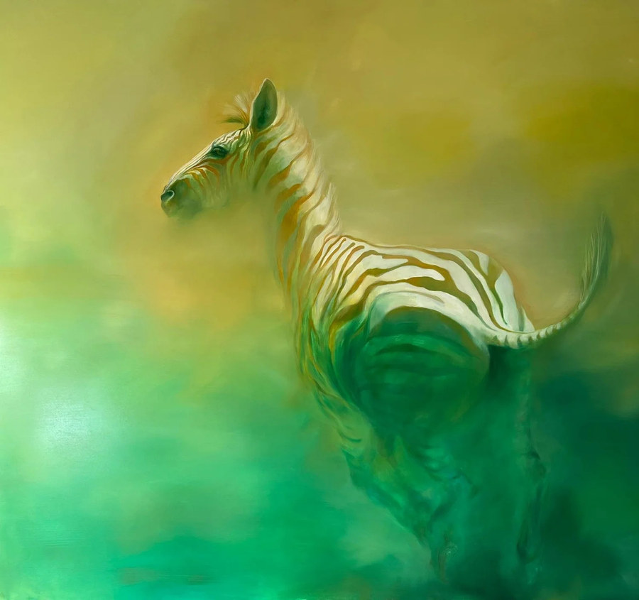 To Get Away — oil on board by Michelle McCullagh